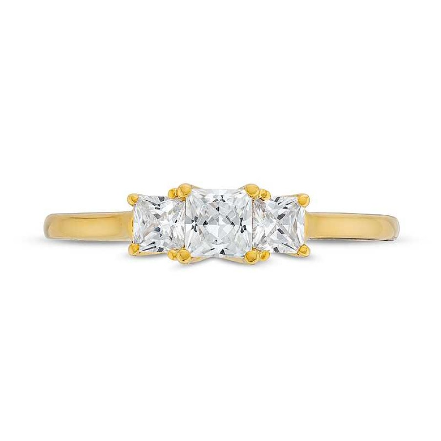 1.17 CT. T.W. Diamond Past Present Future® Loop-Sides Engagement Ring in  14K Gold | Peoples Jewellers